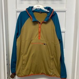 XERSION quick dry OUTDOOR LONG SLEEVE Hoodie  Men's Size XXL 1/4 zip pull over